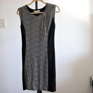 Ann Taylor LOFT Black + White Sheath Dress